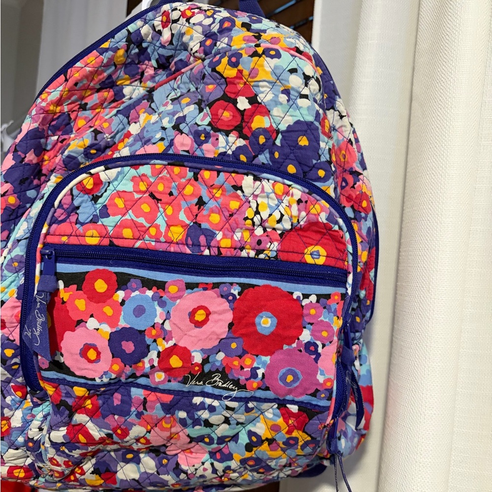 Vera Bradley Colorful Floral Quilted Backpack